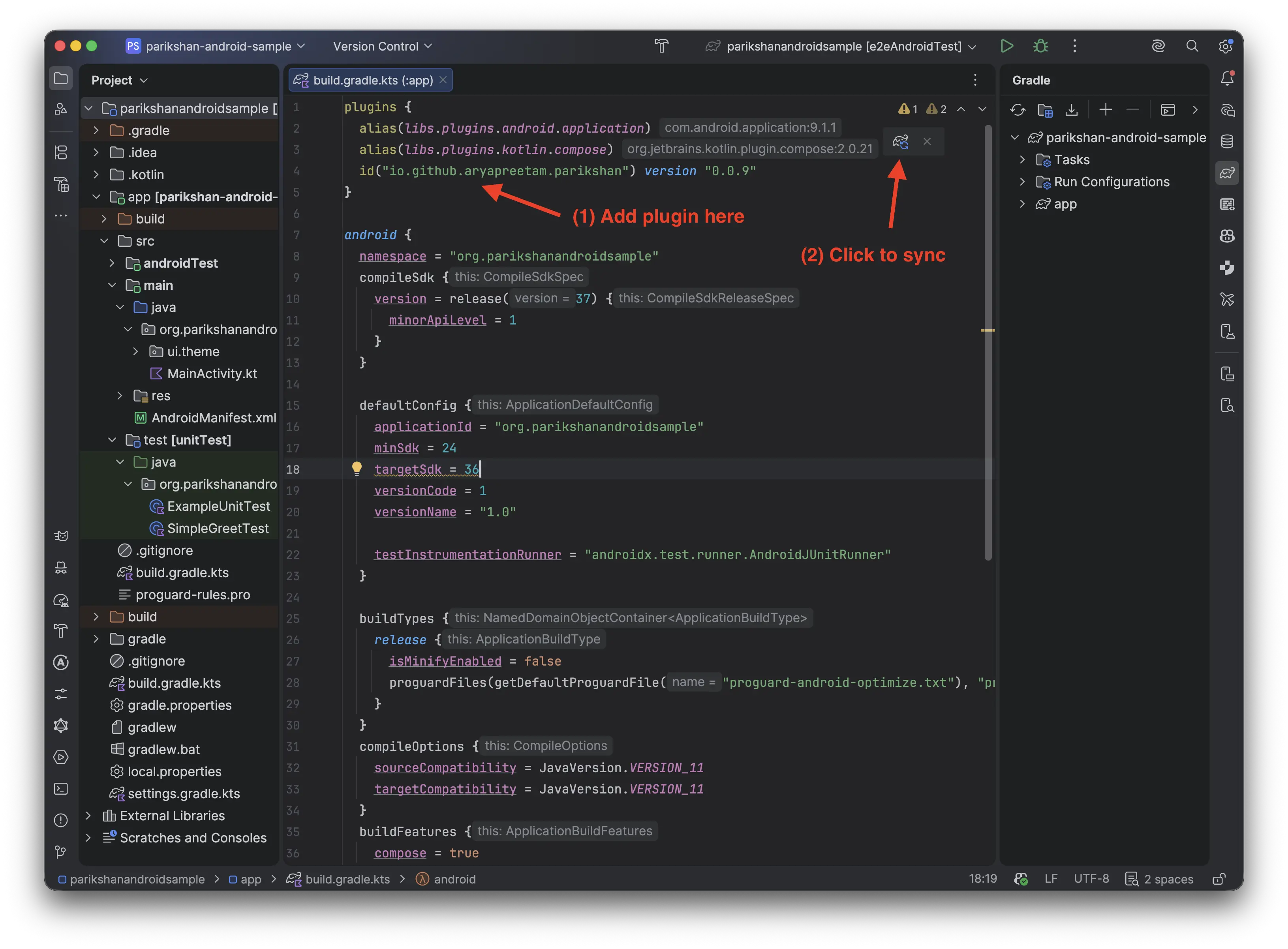 Applying Gradle Plugin in Android App
