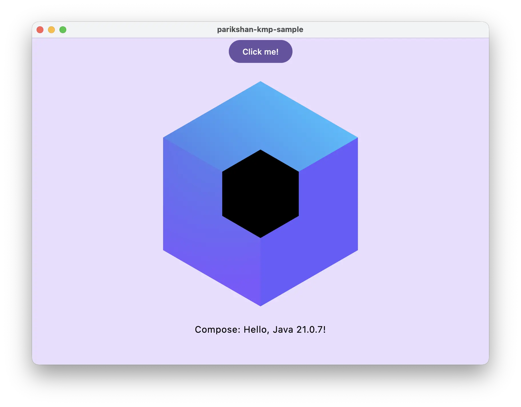 Default Desktop App Running