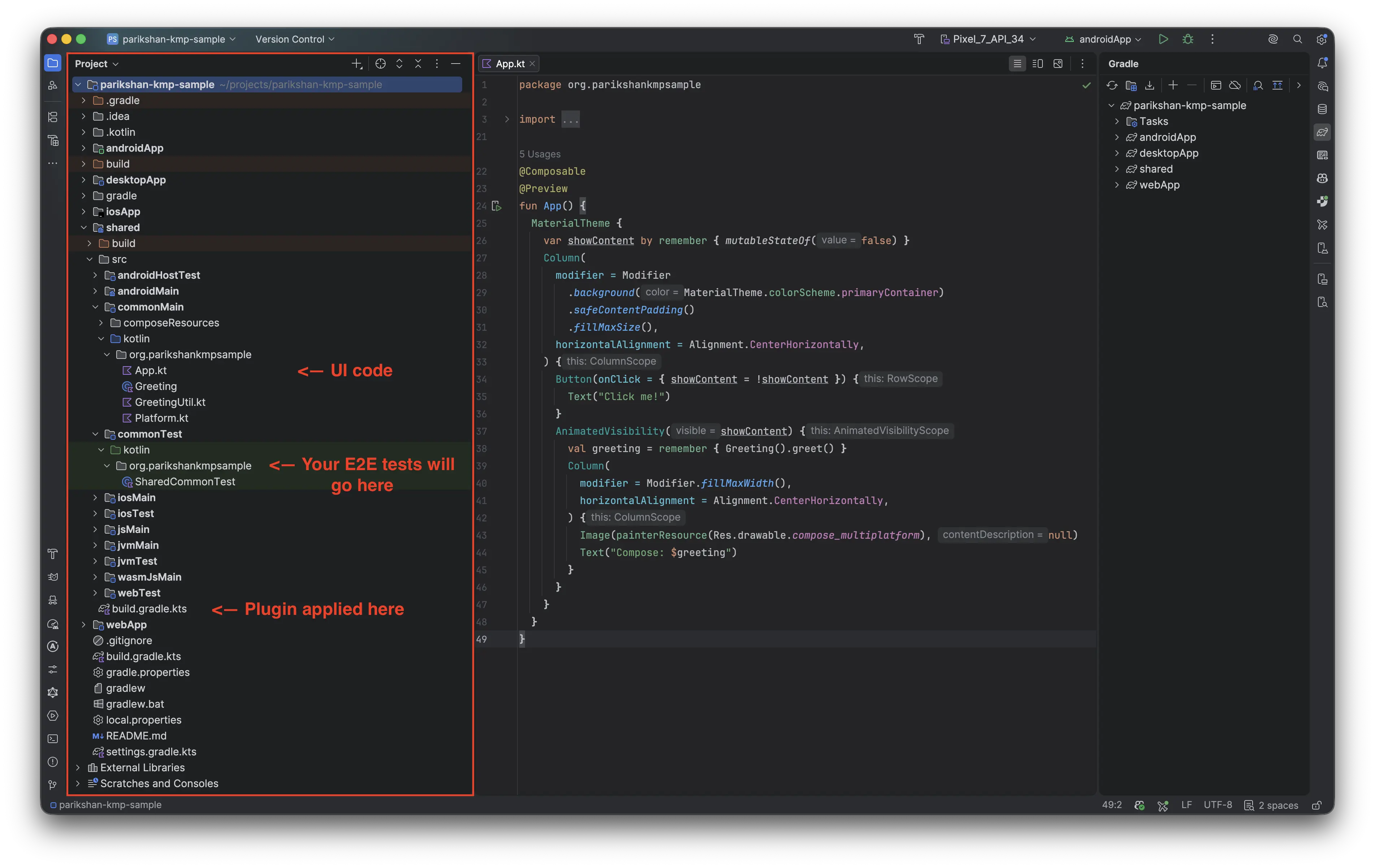 Project Structure in IDE
