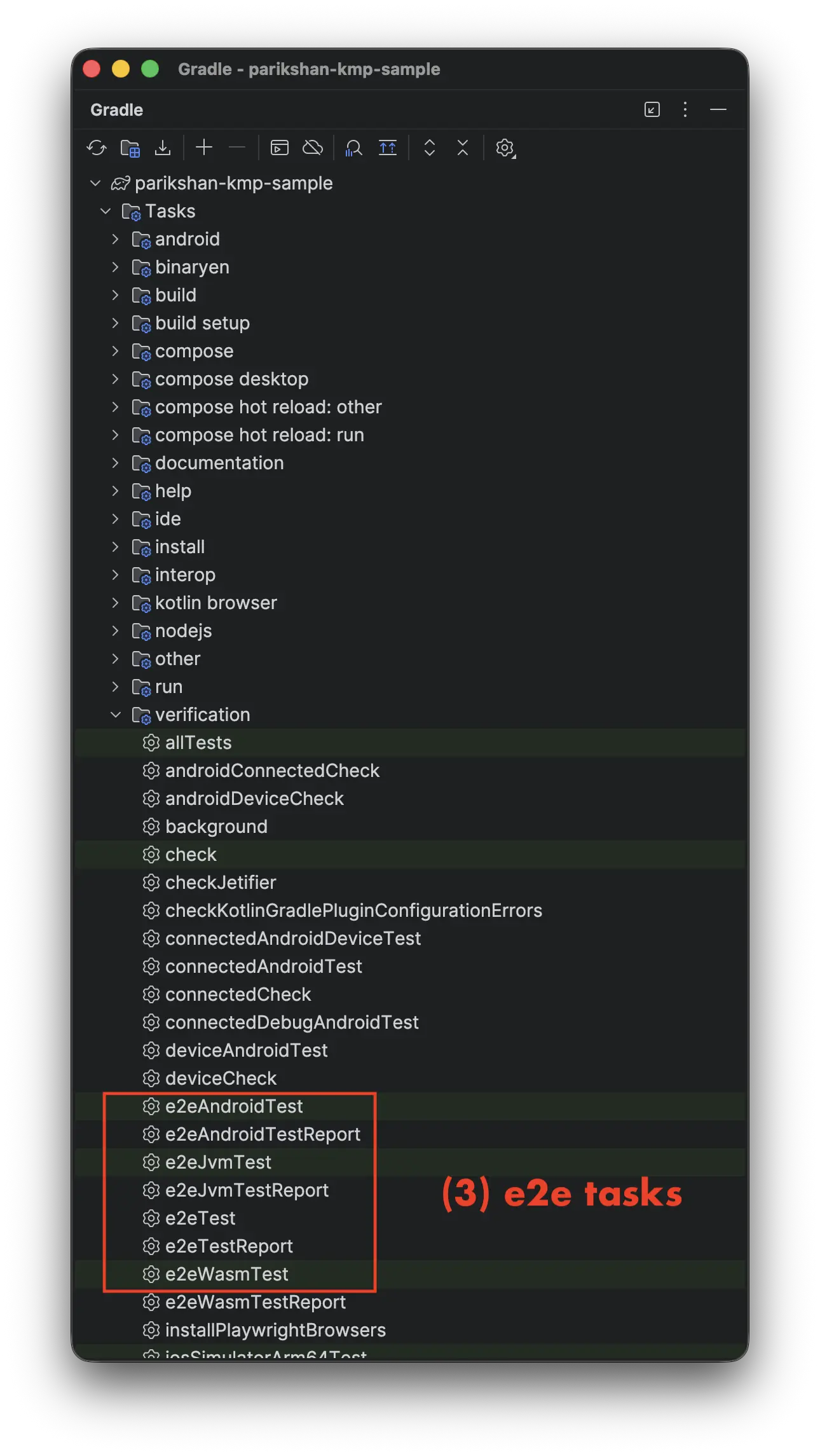2. E2E Tasks Registered