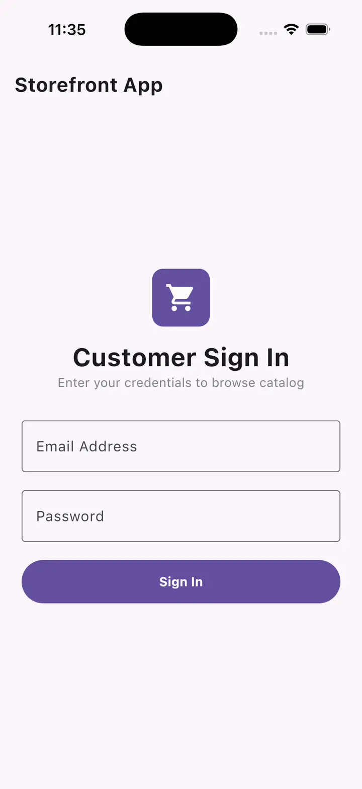 Storefront iOS