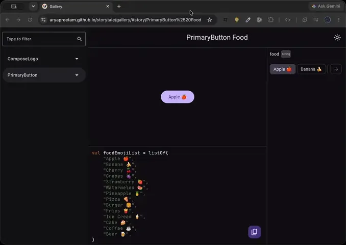 Discrete List Parameter Controls