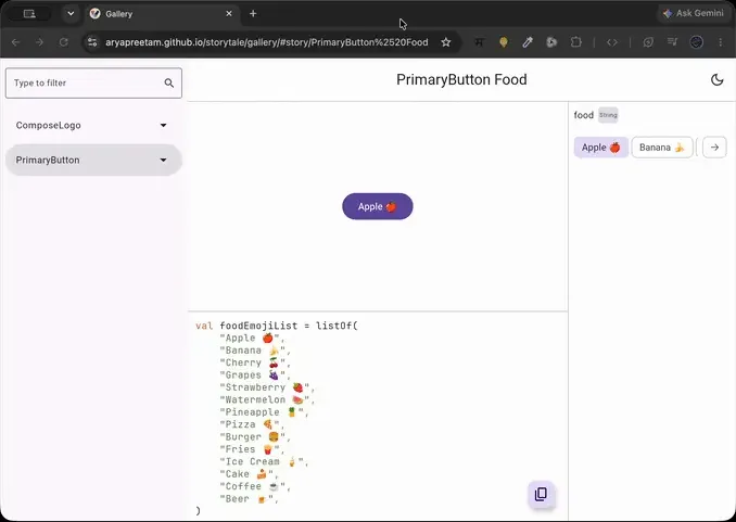 Discrete List Parameter Controls